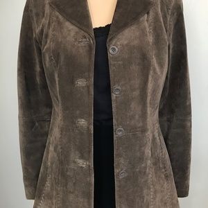Liz Claiborne vintage brown suede jacket